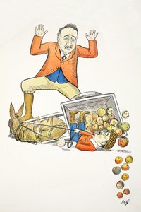 The Diamond Mine R, illustration fra The Struwwelpeter Alphabet, vers af Harold Begbie (1871–1929)